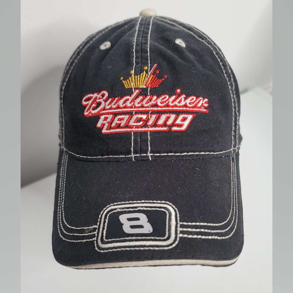 Dale Earnhardt Jr #8 Budweiser Racing Black Hat Winners Circle Nascar Adjustable